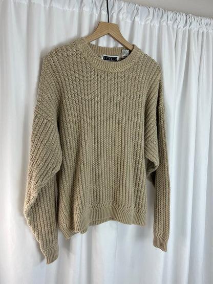 CHUNKY TAN SWEATER