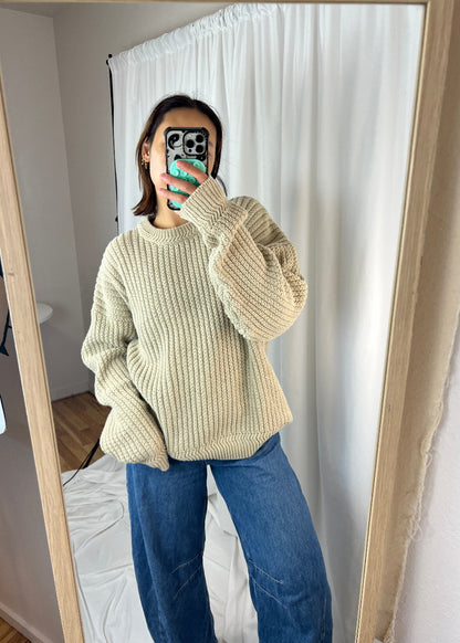 CHUNKY TAN SWEATER