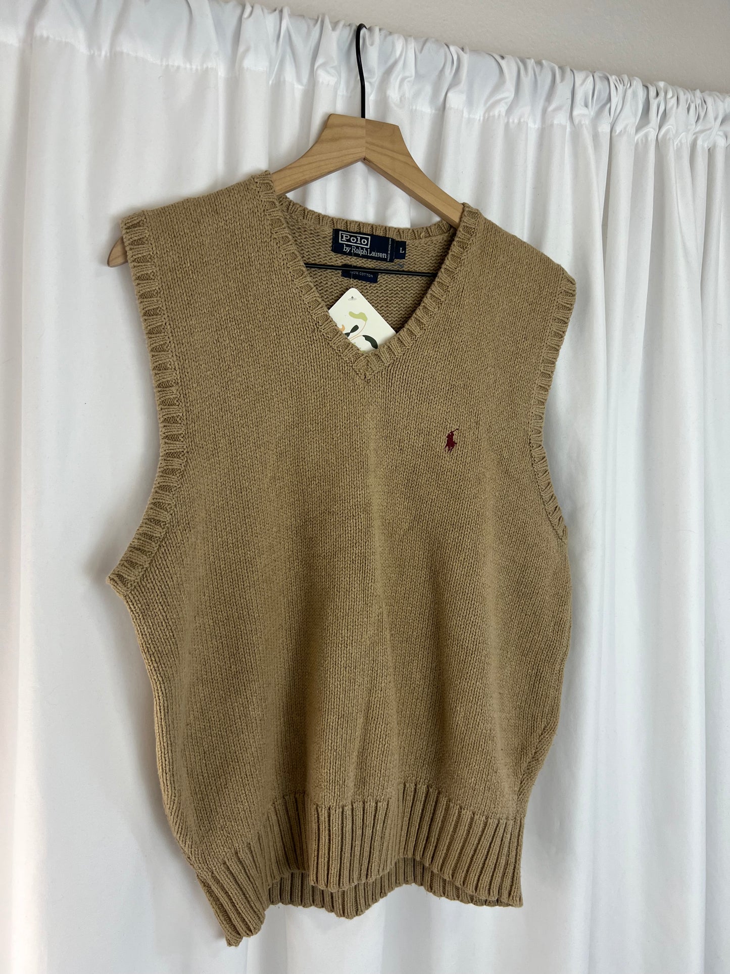 RALPH LAUREN TAN SWEATER VEST