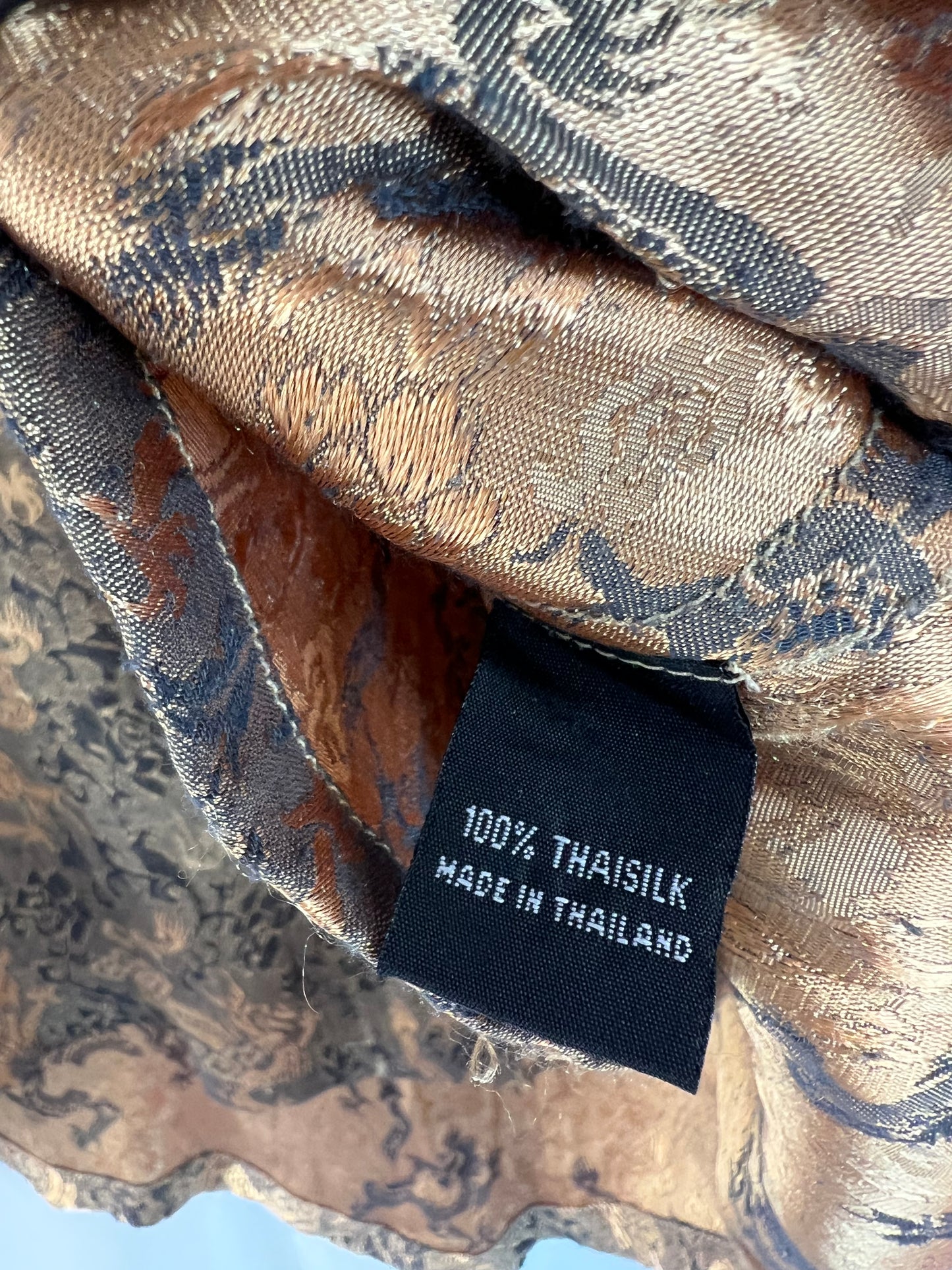 GOLD DRAGON SILK TOP