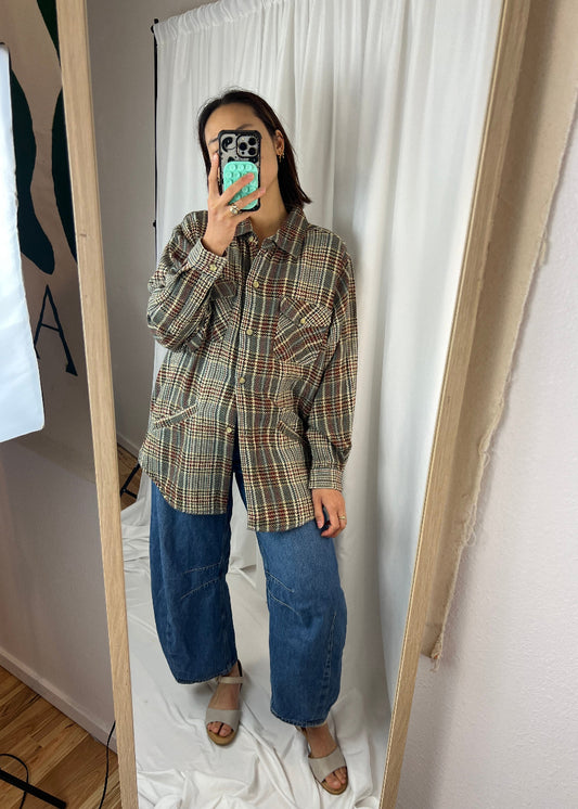 PLAID CHORE JACKET