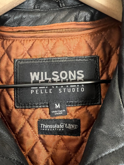 WILSON'S LEATHER BLACK JACKET