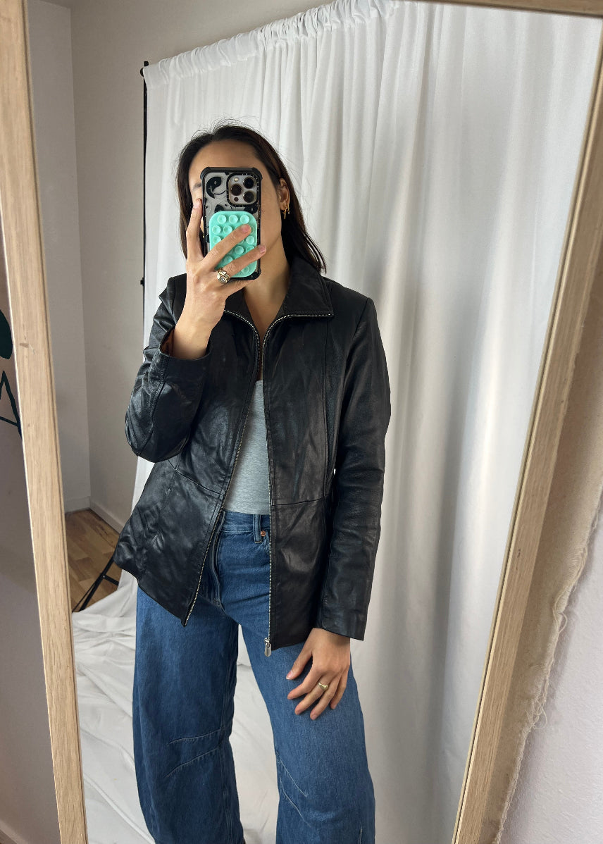 WILSON'S LEATHER BLACK JACKET