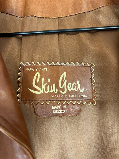 VINTAGE CAMEL LEATHER JACKET