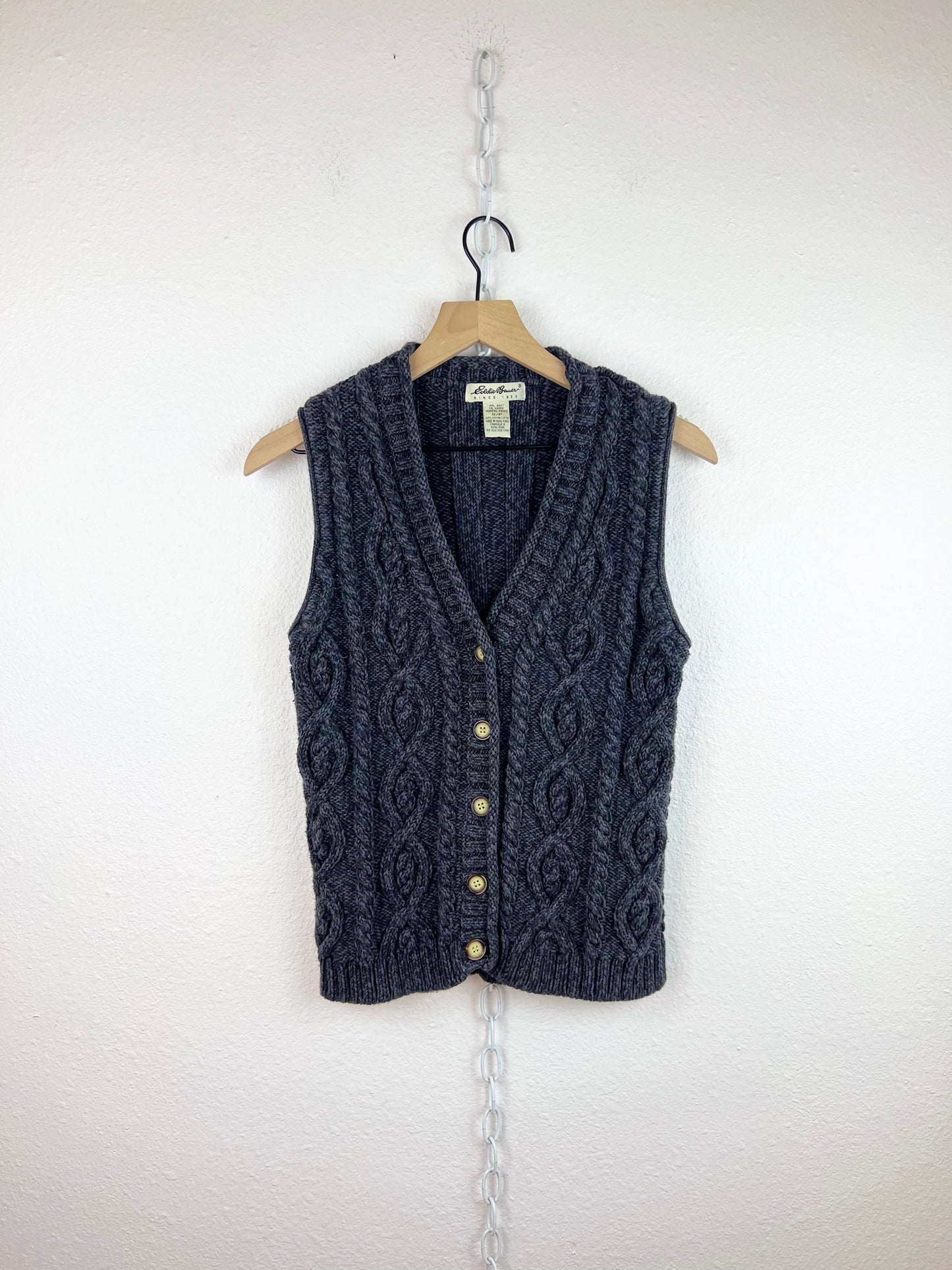 EDDIE BAUER CHUNKY SWEATER VEST