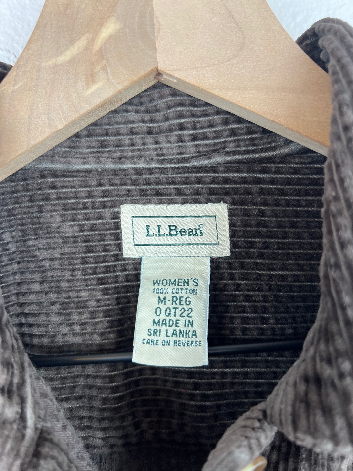 L.L. BEAN CORDUROY SHACKET