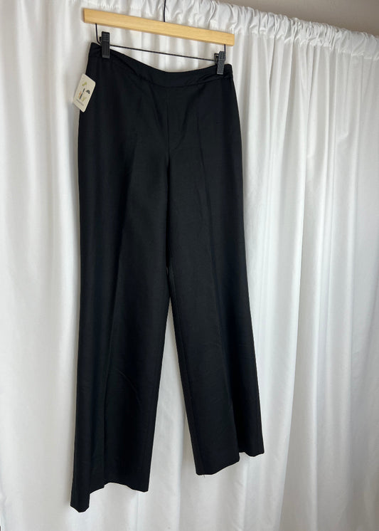 BLACK SILK TROUSERS | WAIST 26"
