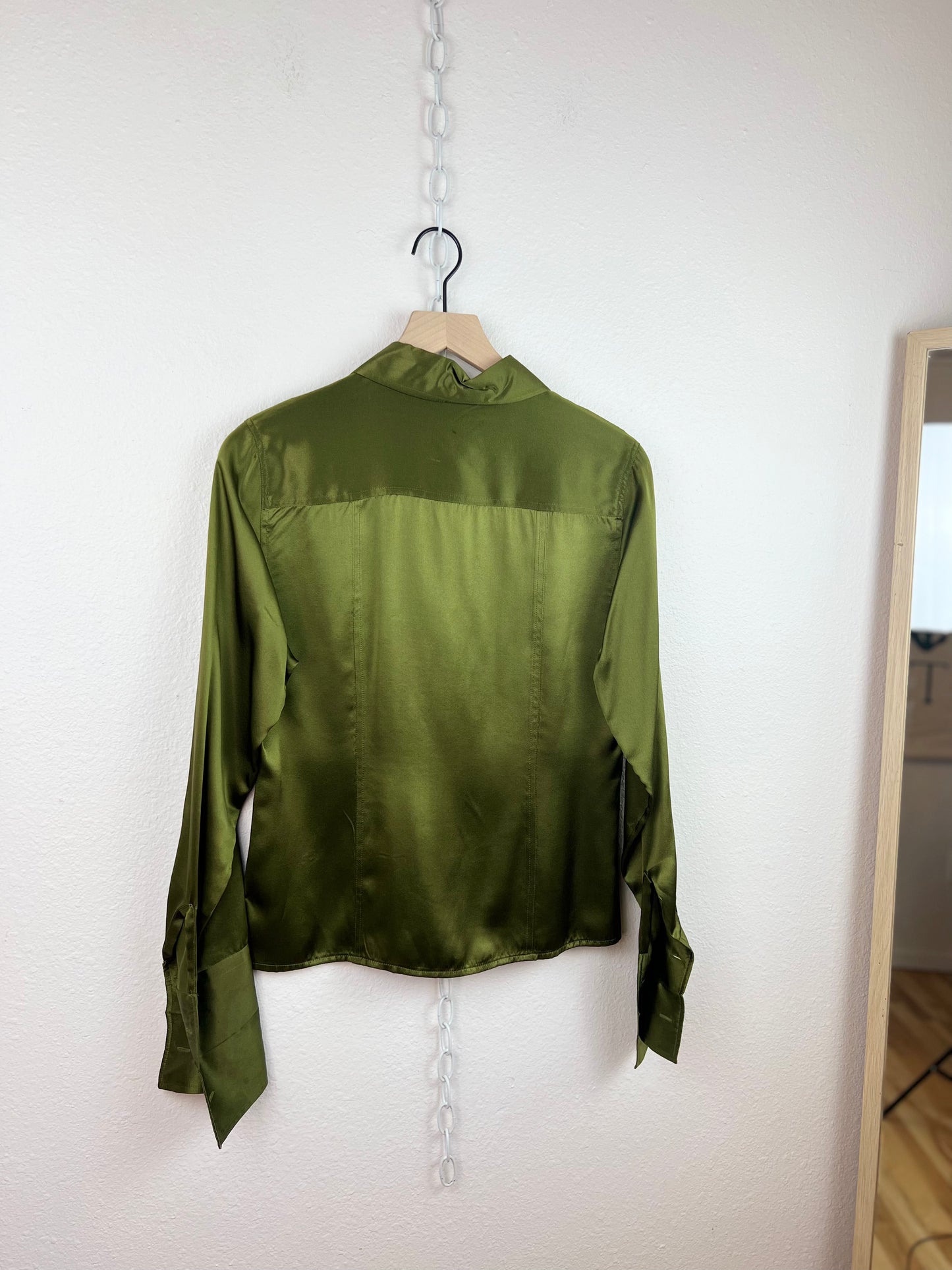 VNTG SATIN SILK BLOUSE