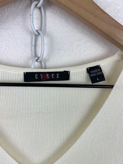 OFF WHITE DEEP V TOP