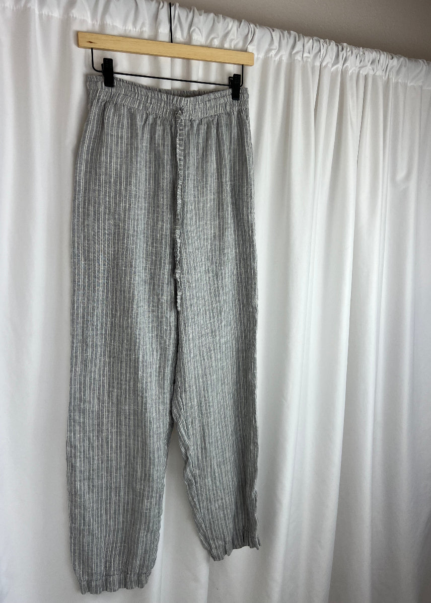 LINEN STRIPED PANTS | WAIST 26"