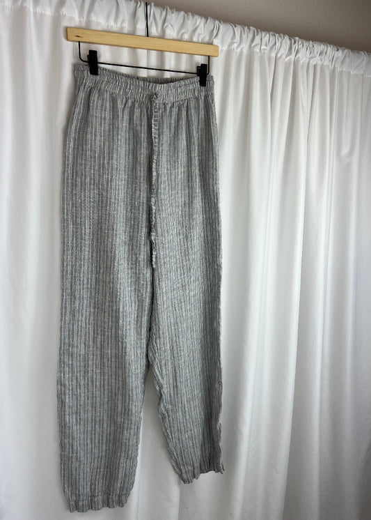 LINEN STRIPED PANTS | WAIST 26"
