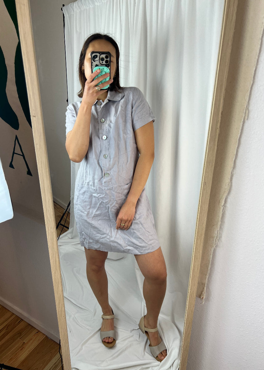 LILAC LINEN DRESS