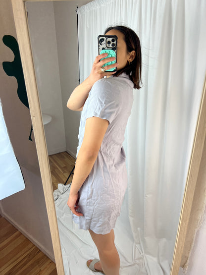 LILAC LINEN DRESS