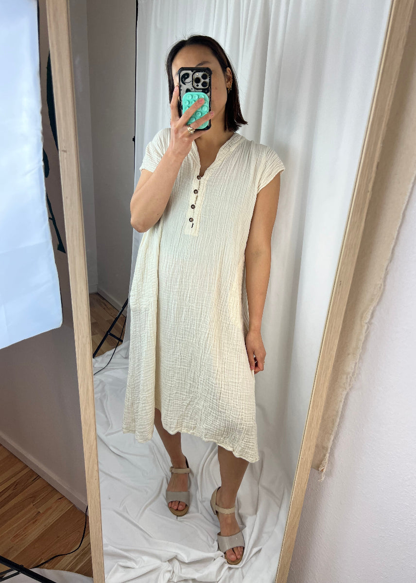 MUSLIN COTTON DRESS
