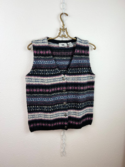 VNTG B.P. COLORFUL WOOL SWEATER VEST