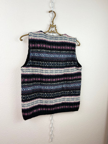 VNTG B.P. COLORFUL WOOL SWEATER VEST