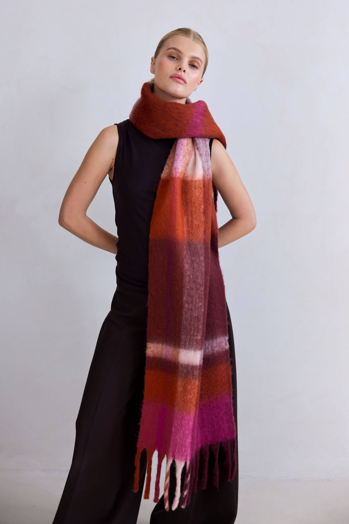 SCARF- AUTUMNAL FALLS CHECK