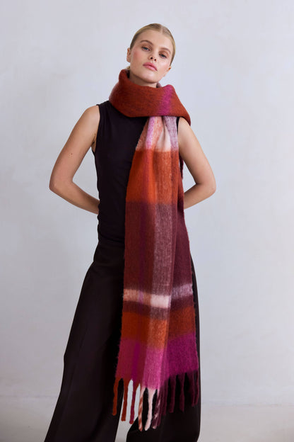 SCARF- AUTUMNAL FALLS CHECK