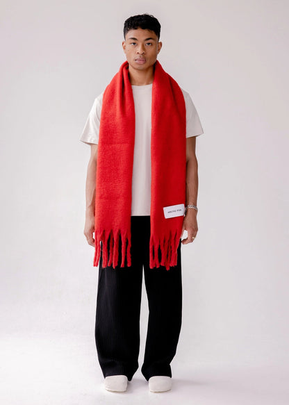 SCARF - CRIMSON RED