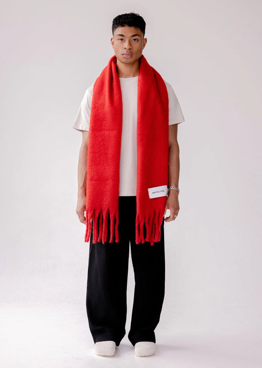 SCARF - CRIMSON RED