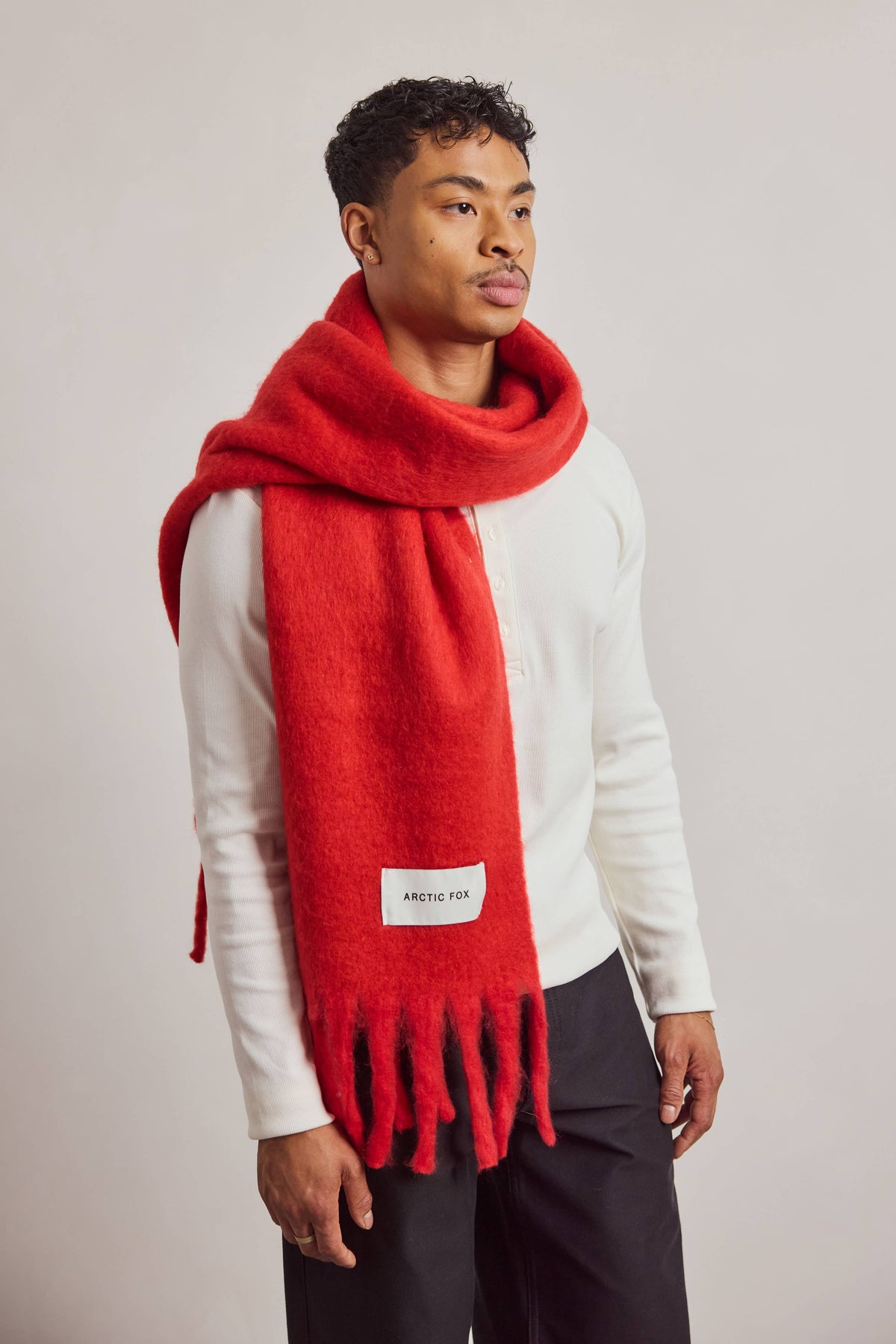 SCARF- CRIMSON RED