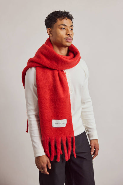 SCARF- CRIMSON RED