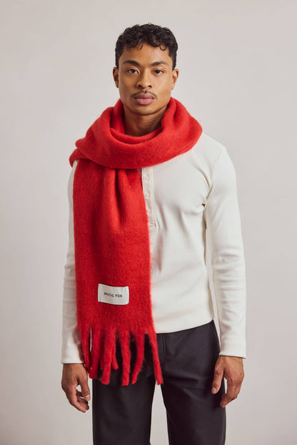 SCARF- CRIMSON RED