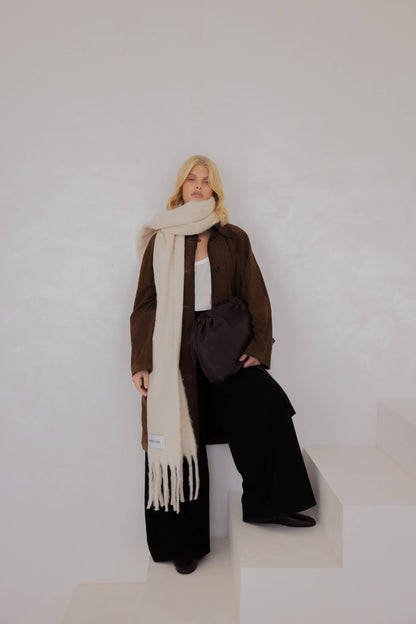 SCARF- PEBBLE BEIGE