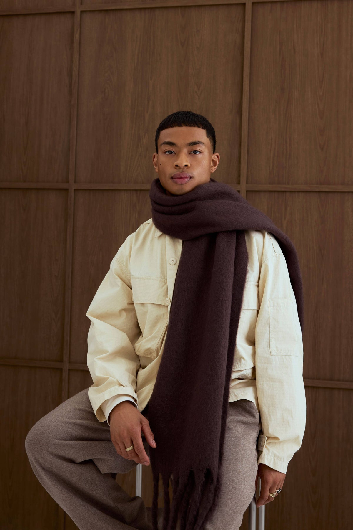 SCARF- GROUND COFFEE