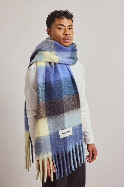 SCARF- BLUE/YELLOW CHECK