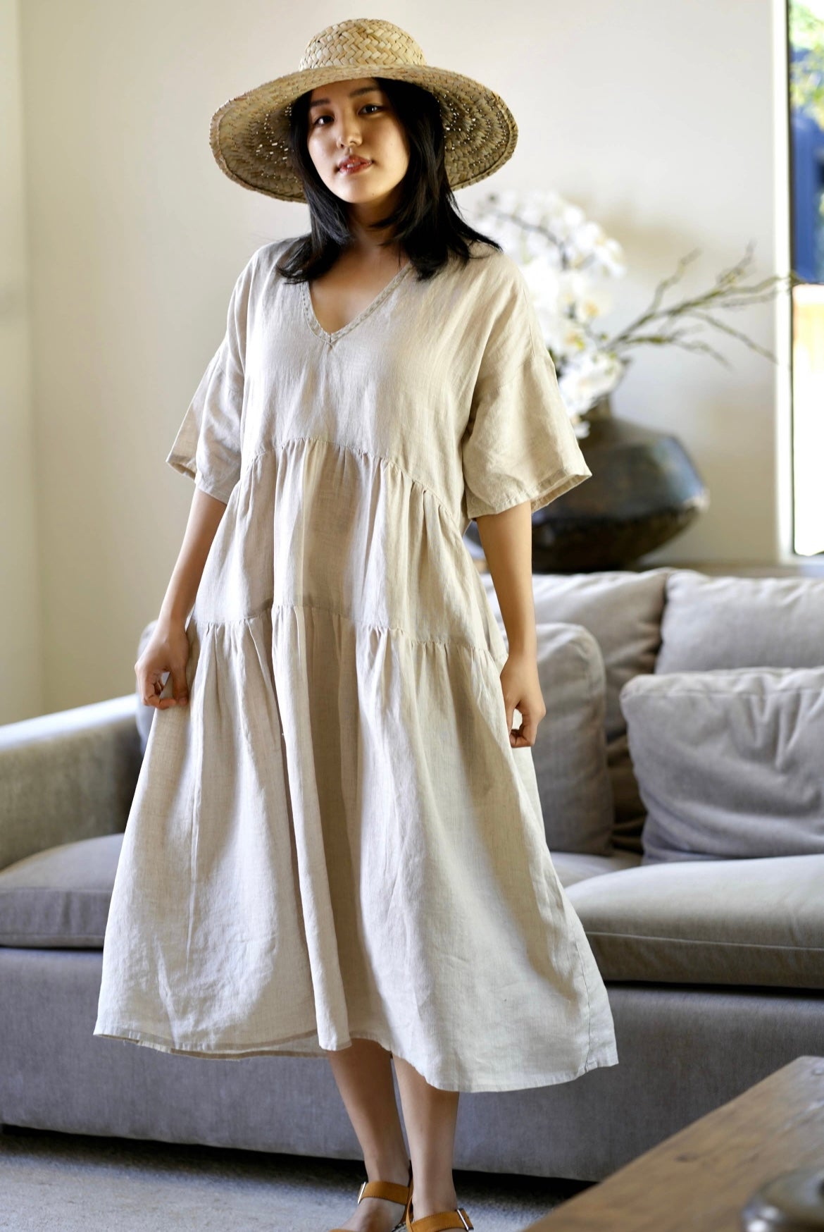 SYDNEY LINEN DRESS