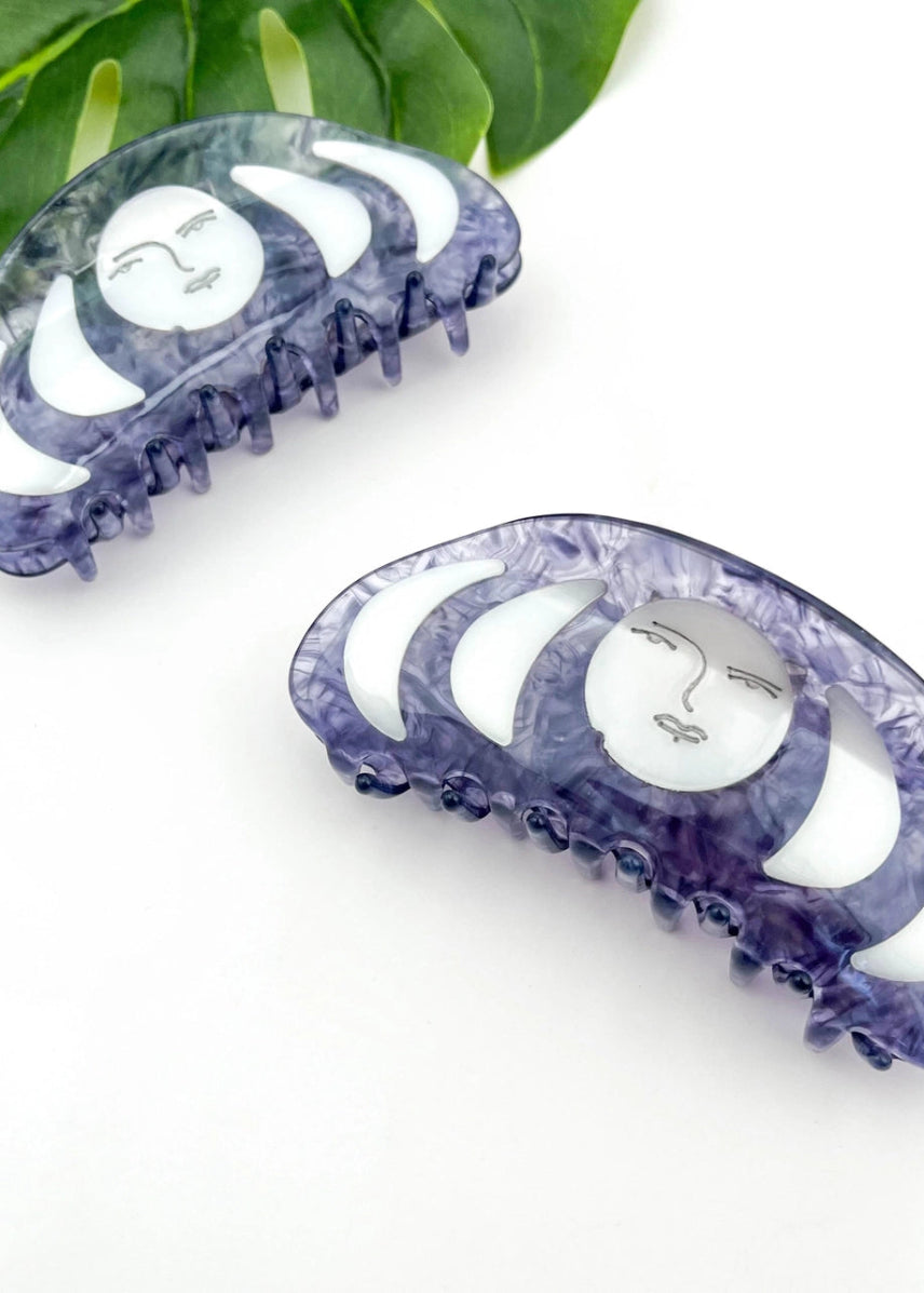 MOON PHASES CLAW CLIP