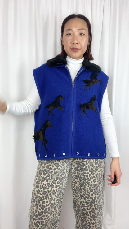HORSE GIRL WOOL VEST