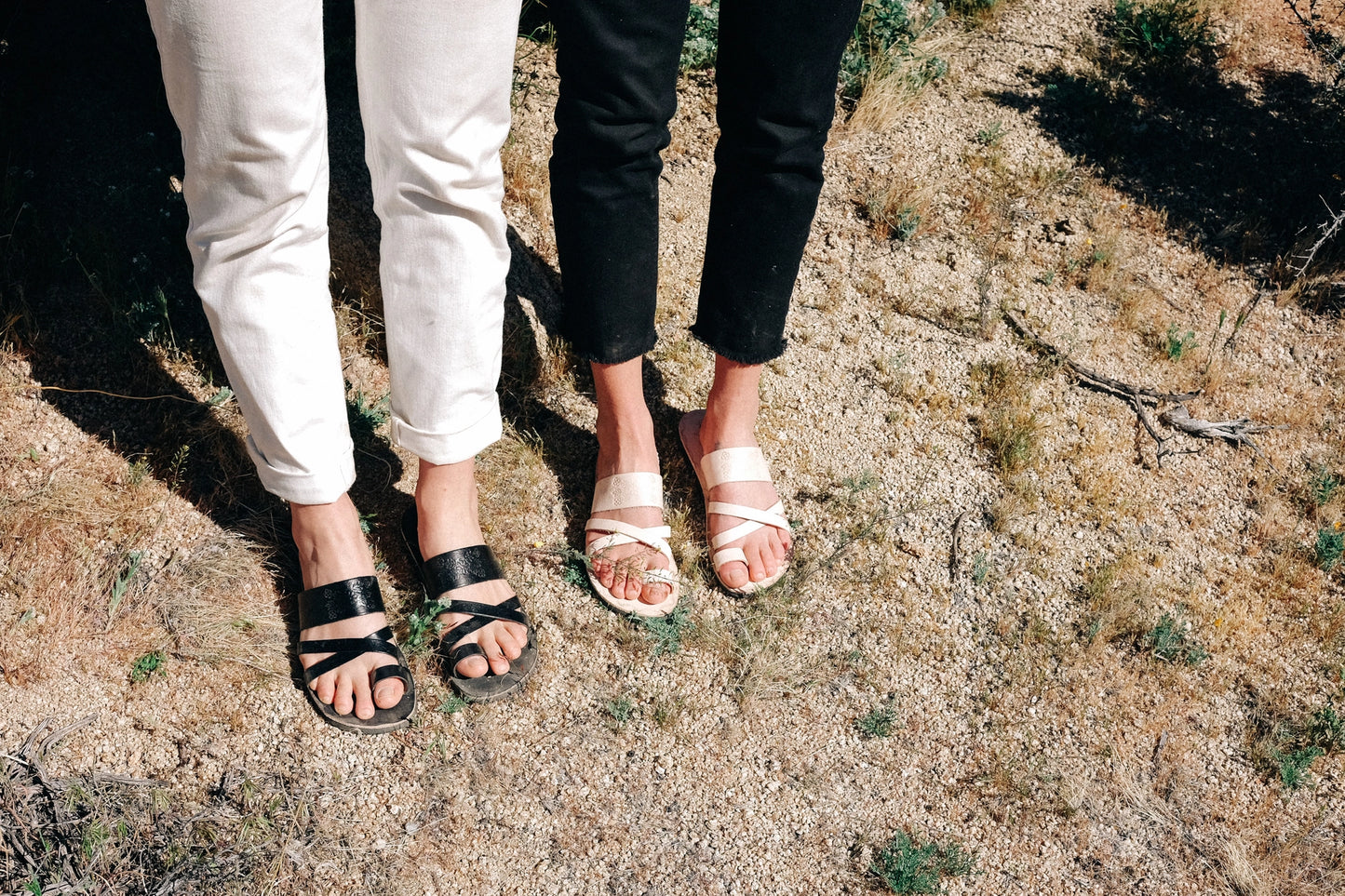 LEATHER SANDALIA - NATURAL