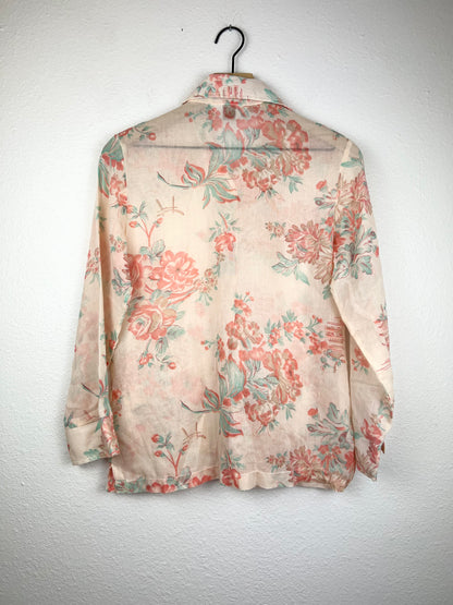 Floral Pagoda Chore Top