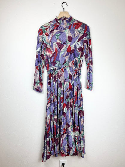 Handmade Bold Printed Floral Duck Dress