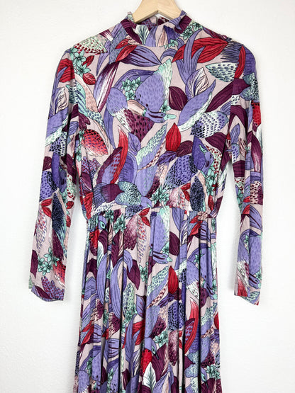 Handmade Bold Printed Floral Duck Dress