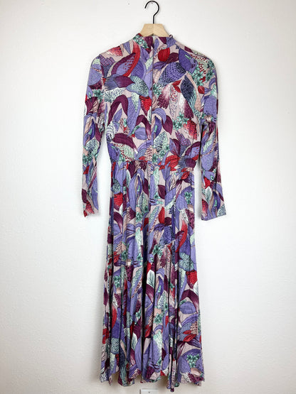 Handmade Bold Printed Floral Duck Dress