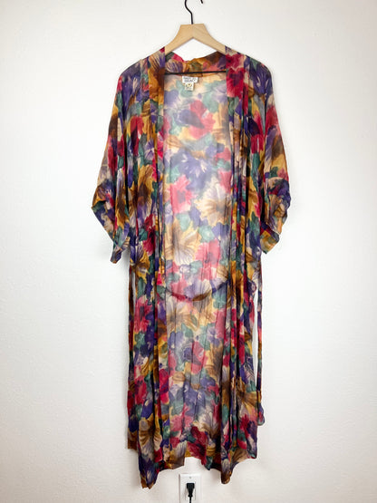 Silk Watercolor Robe