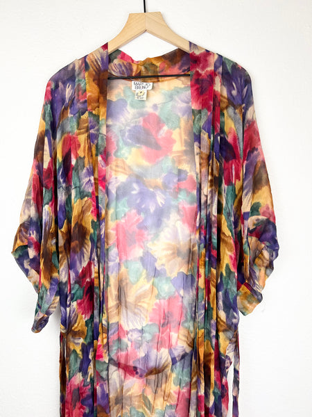 Silk Watercolor Robe