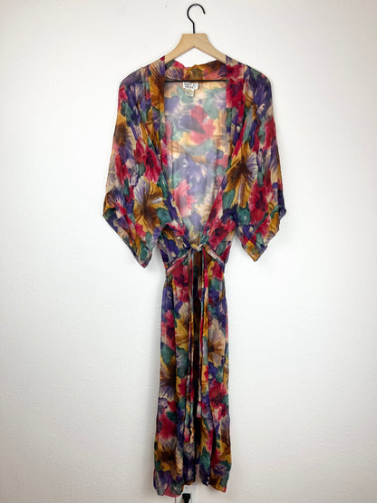 Silk Watercolor Robe