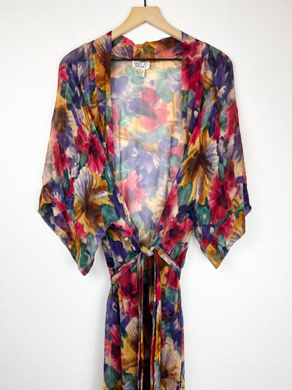Silk Watercolor Robe