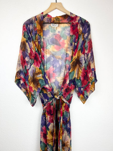 Silk Watercolor Robe