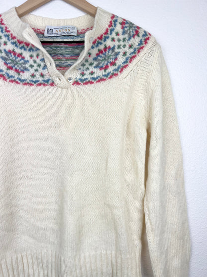 SALE Aston Shetland Wool 1/4 Button Up Sweater