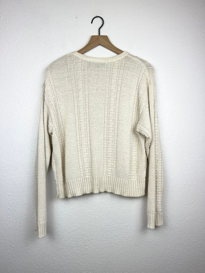 Liz Wear Cream Knit Sweater