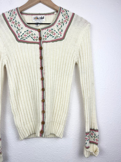 SALE Le Soleil Ribbed Cardigan