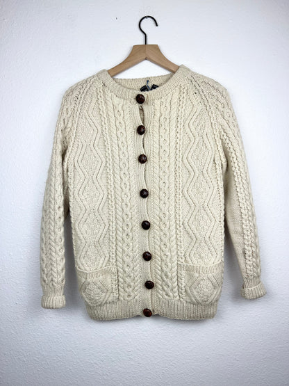 Vintage Nordstrom Handmade Fisherman Knit Cardigan