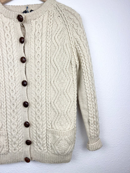 Vintage Nordstrom Handmade Fisherman Knit Cardigan