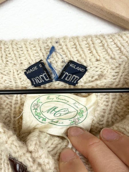 Vintage Nordstrom Handmade Fisherman Knit Cardigan