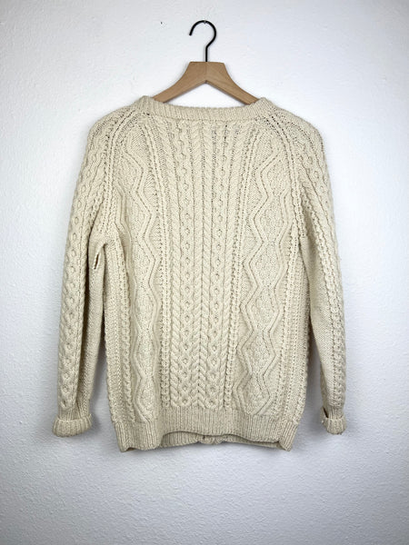 Vintage Nordstrom Handmade Fisherman Knit Cardigan